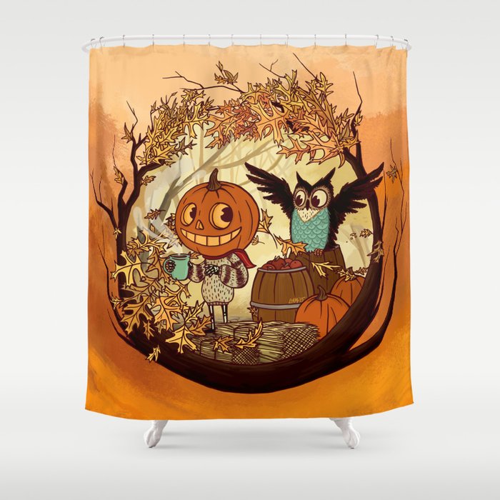 Fall Folklore Shower Curtain