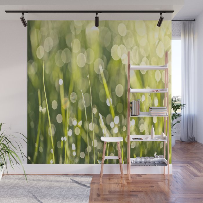 Beautiful Morning Dew On A Green Grass Decor Society6 Buyart
