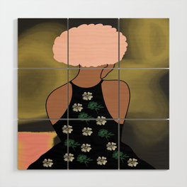 Woman At The Meadow 20 Wood Wall Art