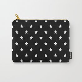 Black and White Stars Pattern Carry-All Pouch