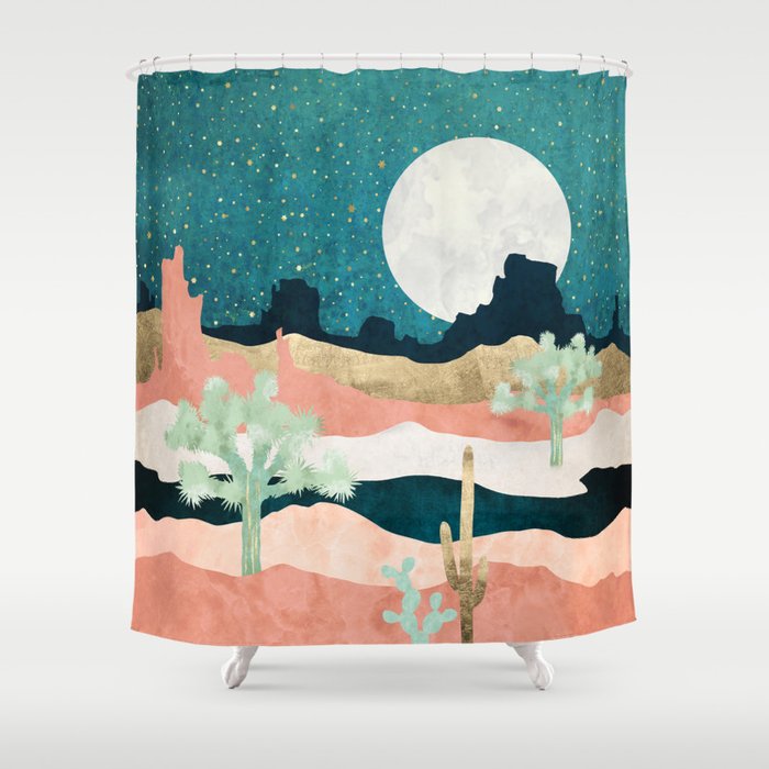 Desert Moon Vista Shower Curtain