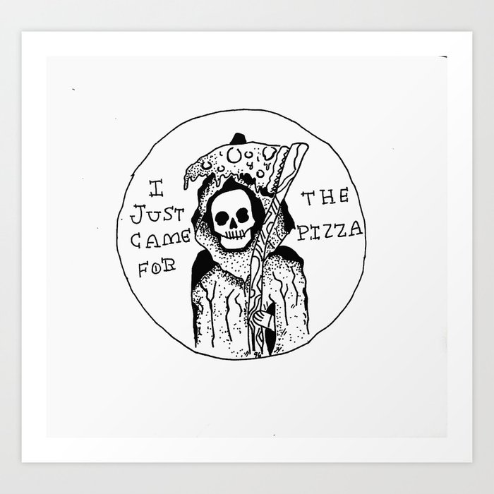 REAPER PIZZA MAN Art Print