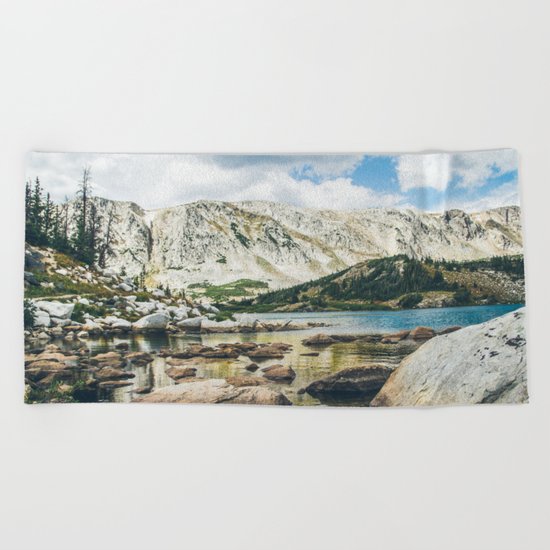 Mountain Lake 4 Beach Towel