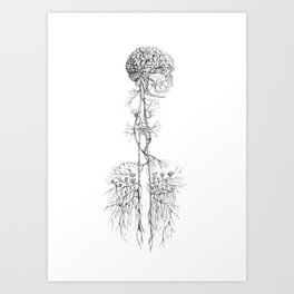 Botanical Brains Art Print
