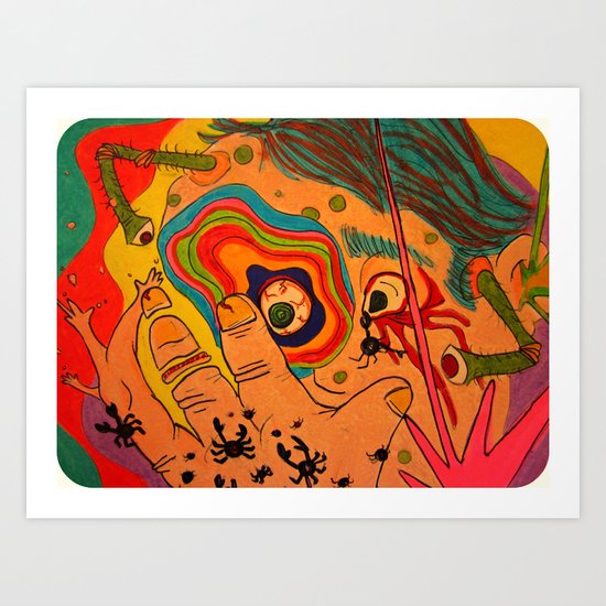 "A Bit Too Much" Art Print