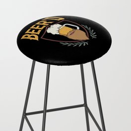 Beard And Beer Drinking Hair Growing Growth Bar Stool