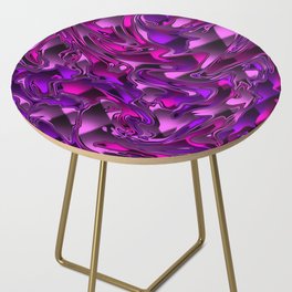 Pink and Purple Chromatic Melt Side Table