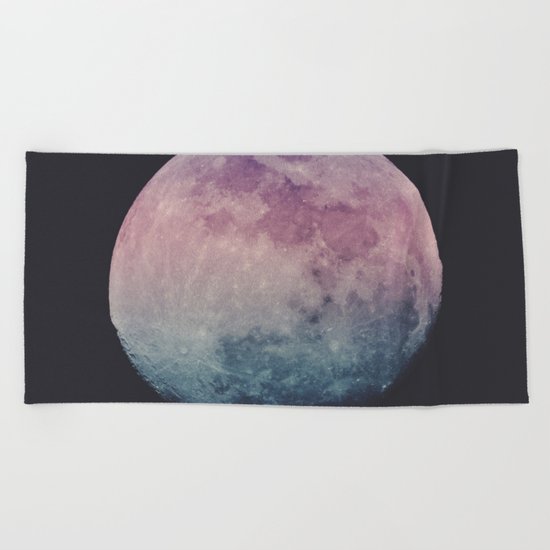Pastel Moon Beach Towel