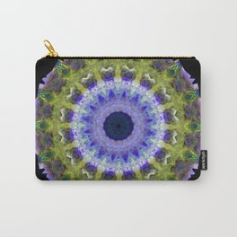 Purple And Green Healing Aura Chakra Mandala Art  Carry-All Pouch