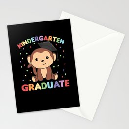 Kindergarten Graduate Monkey Graduation Stationery Card