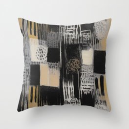 Lennox Black and Gold Area Throw Pillow