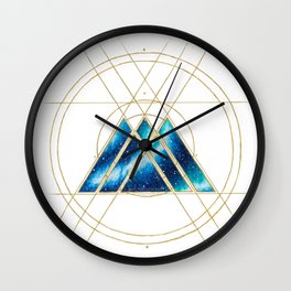 Nebula Warlock Sigil Wall Clock