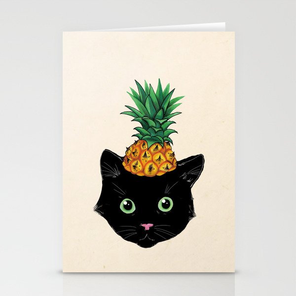 Pineapple Kitty Stationery Cards