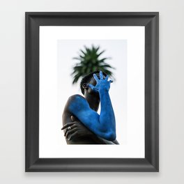 black palm tree ii  Framed Art Print