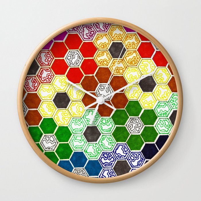 Rainbow Panel 1 Wall Clock