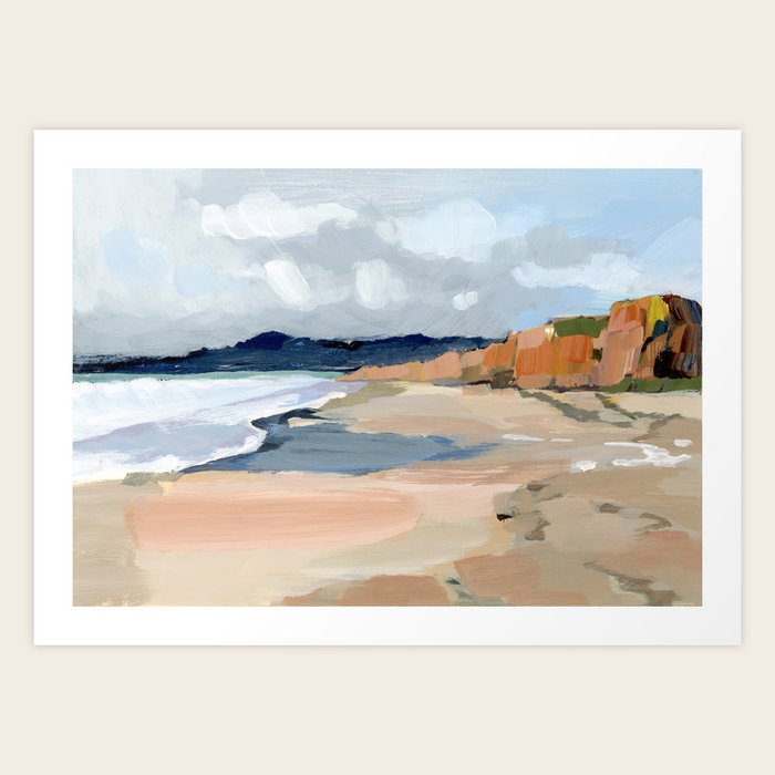 Society6 ケース beach classic by Her Art Coastal Art Prints, Framed & Recessed | Society6