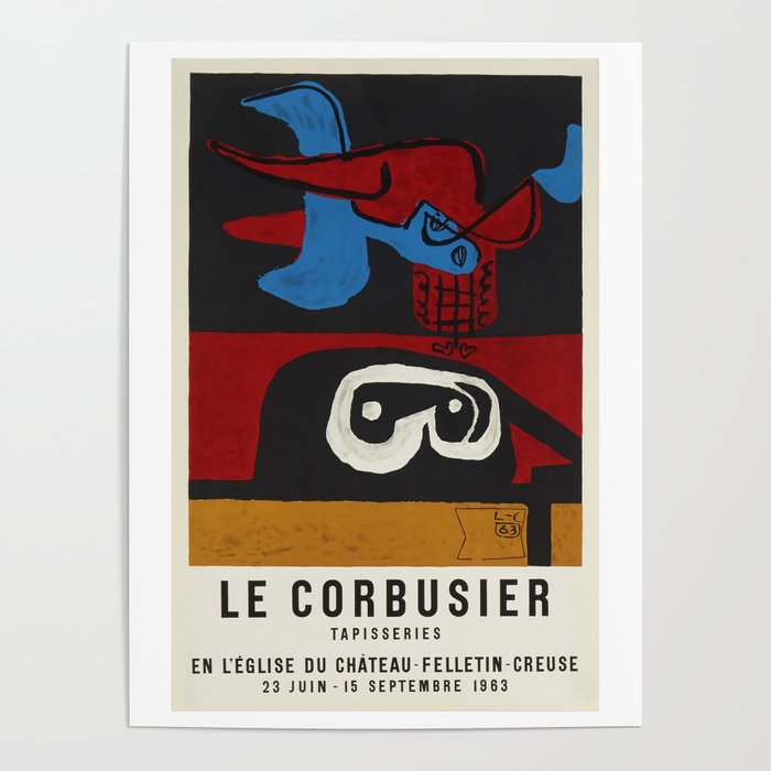 Tapisseries, en L'eglise de Chateau-Felletin-Creuse by Le Corbusier, 1963 Poster