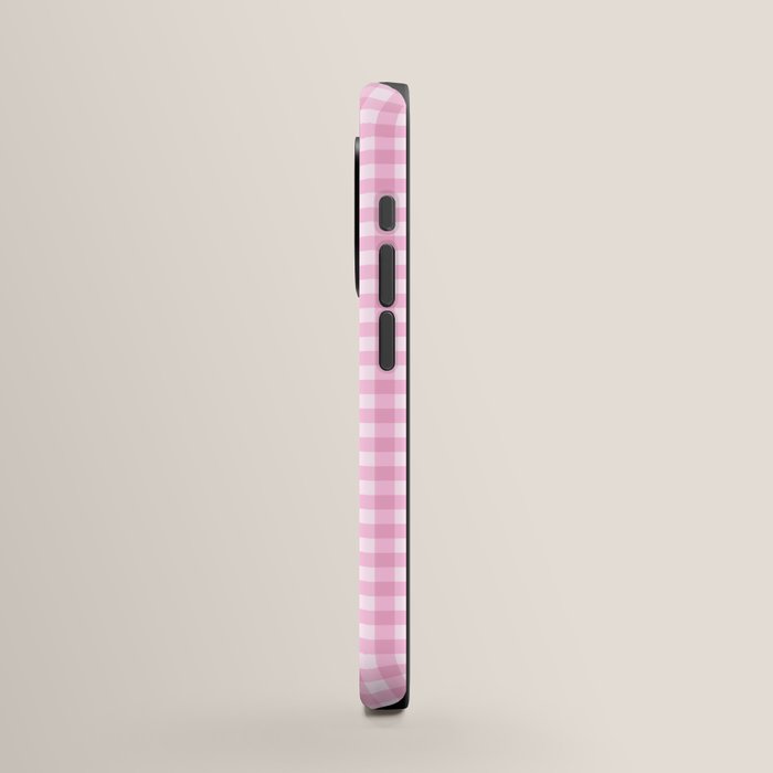 Gingham Plaid Pattern - Pastel Pink