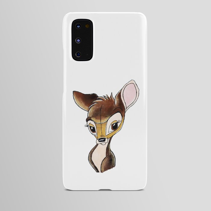 Cute and sweet baby deer Android Case