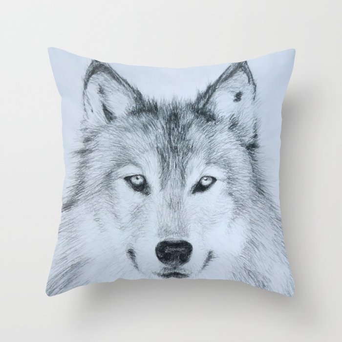 Wolf throw pillows sale