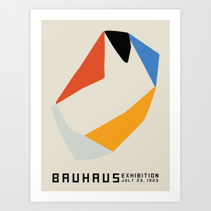 Vintage poster-Bauhaus Exhibition July 23, 1923 Art Print