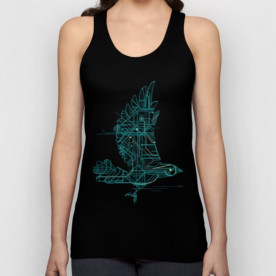 Wind-Up Bird Unisex Tank Top