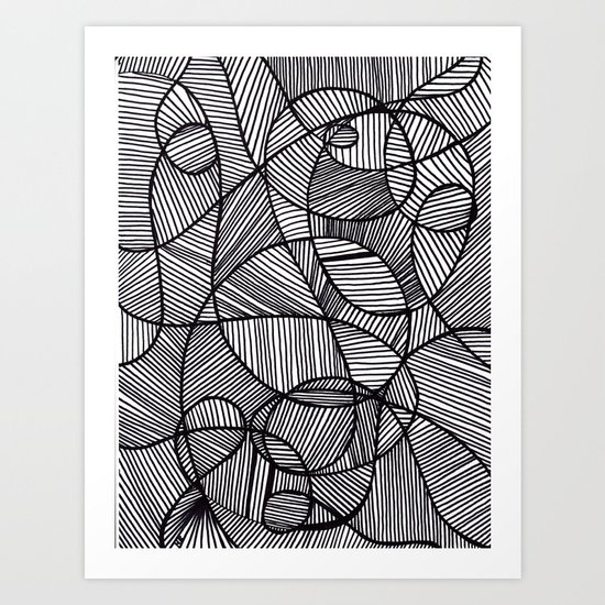 Black & White Abstract Art Print