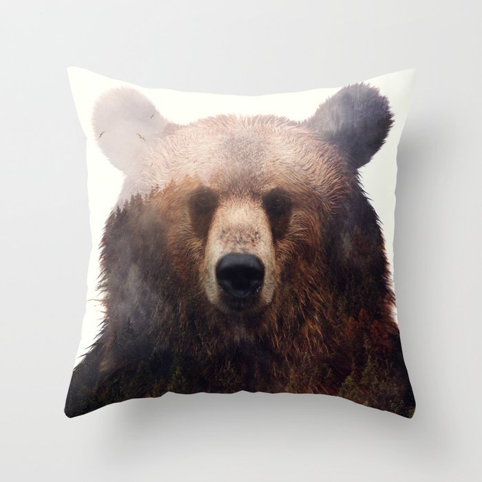 King Of The Forest Throw Pillow