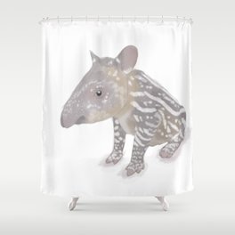 Baby Tapir Shower Curtain