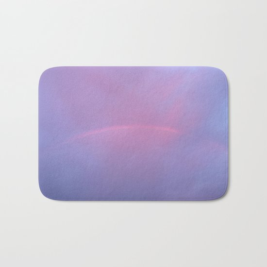 A Rainbow In A Sky Colored By The Sunset Bath Mat
