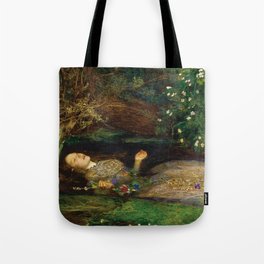Ophelia, Painting, Sir John Everett Millais Tote Bag