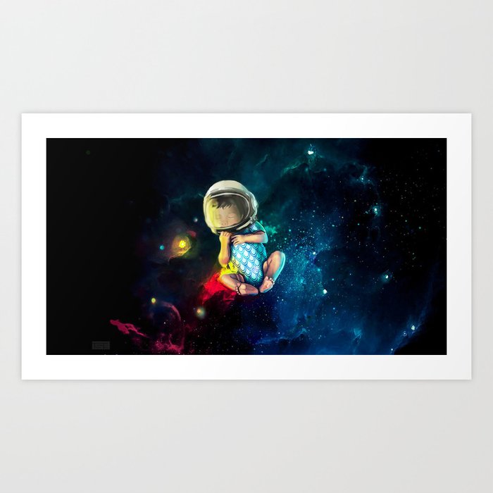 Baby Astronaut Art Print