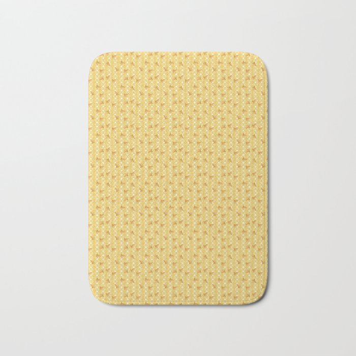 child pattern-pantone color-solid color-yellow Bath Mat