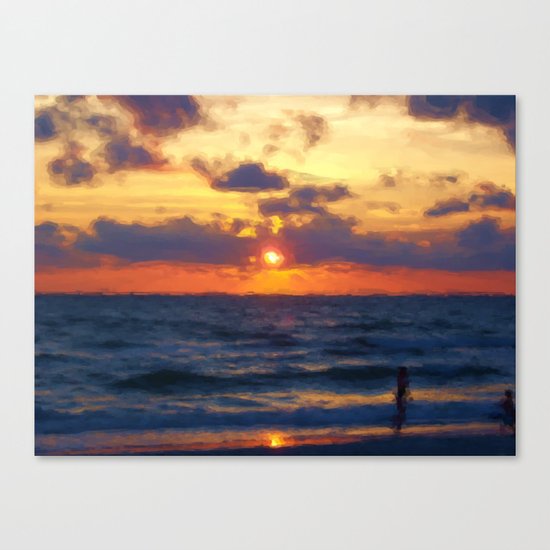 Sunset on Marco Island Canvas Print