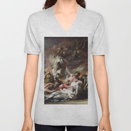  Death on a Pale Horse - Benjamin West V Neck T Shirt