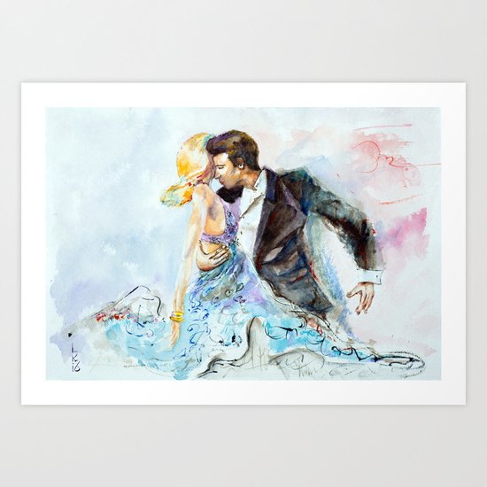 passion dance Art Print