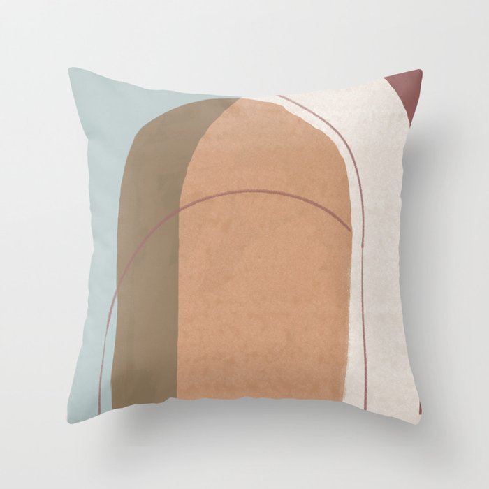 Abstract Shapes  Throw Pillow