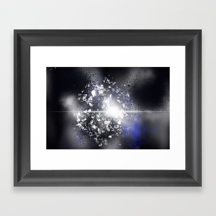 The moon Framed Art Print