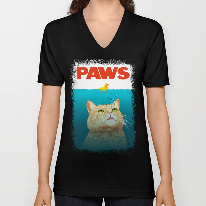 Paws! V Neck T Shirt