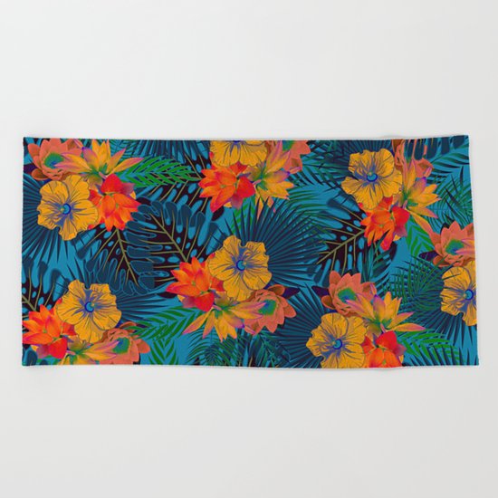 My Tropical Garden 17 Beach Towel