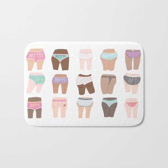 Butts butts butts butts butts Bath Mat