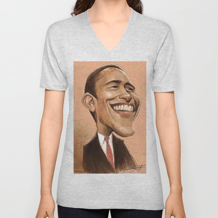 Borack Obama V Neck T Shirt