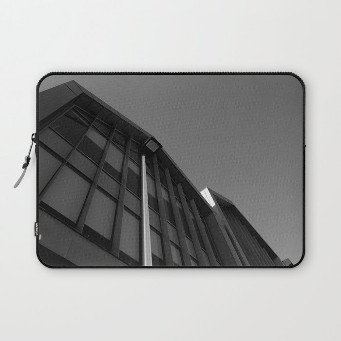 black and white building abstract Laptop Sleeve