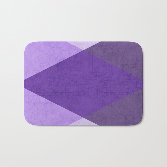 purple triangles Bath Mat