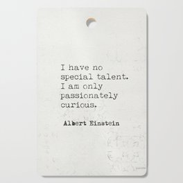 Albert Einstein 3011 quote Cutting Board