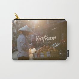 Vietnam Street Market (With text) Carry-All Pouch