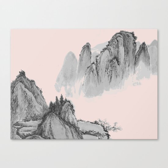 Mist mountain Canvas Print