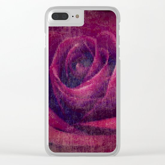 Passion Rose Clear iPhone Case