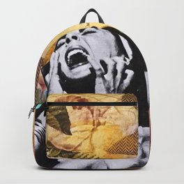 The Ultimate Release Backpack | Collage, Decoupage, Pop Art, Ladyjennd, Magenta, Paper, Black And White, Yellow, Vintage, Release 
