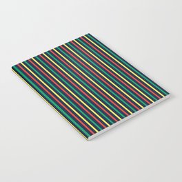 Bright & Bold Modern Vector Stripes Notebook